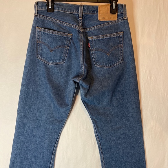 Vintage Levi's 501 For Women Button Fly Jeans Y2K Size W30 L32 Dark Wash Denim. - Picture 8 of 11
